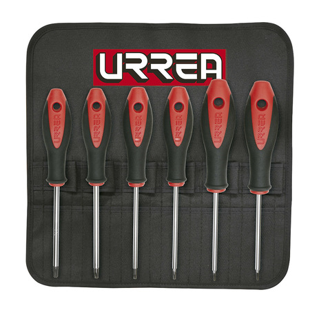 URREA Bimaterial Screwdriver, Set of 6 Pieces (Torx type) 83W